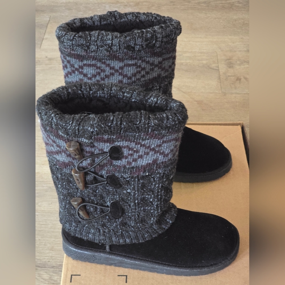 MUK LUKS WOMENS CHERYL KNIT WINTER BOOTS | Size 6 | NWOT - Picture 9 of 13